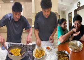 అమ్మకు ప్రేమతో .... మెగాస్టార్‌ చిరంజీవి చేపల ఫ్రై