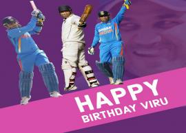 డాషింగ్ ఓపెనర్ వీరేంద్ర సెహ్వాగ్ కు పుట్టిన రోజు శుభాకాంక్షల వెల్లువ