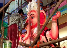 గణేష్ ఉత్సవాలకు ముస్తాబవుతున్న ఖైరతాబాద్ ధన్వంతరి గణనాధుడు