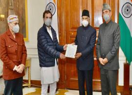 రైతుల నిరసనకు సంఘీభావంగా రాష్ట్రపతికి వినతిపత్రం అందించిన రాహుల్ గాంధీ