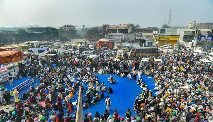 ఢిల్లీ రైతులకు సంఘీభావం తెలుపుతూ తెలంగాణ రైతుల నిరసన...