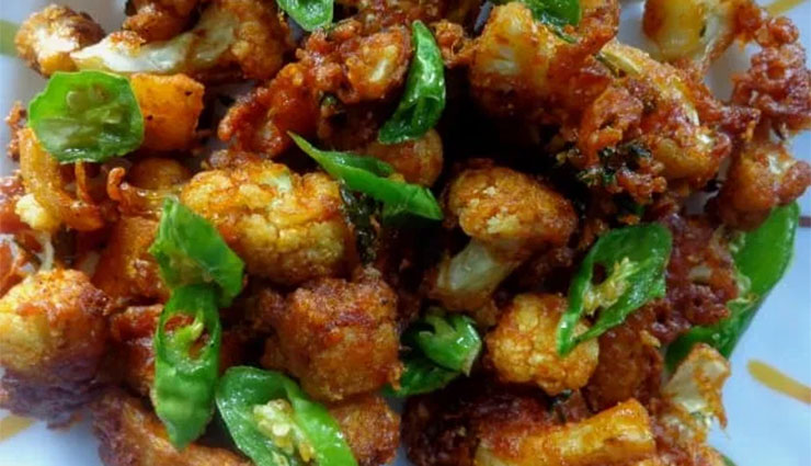 టేస్టీగా వుండే  ధాబా స్టయిల్ క్యాలీఫ్లవర్ తయారీ విధానం